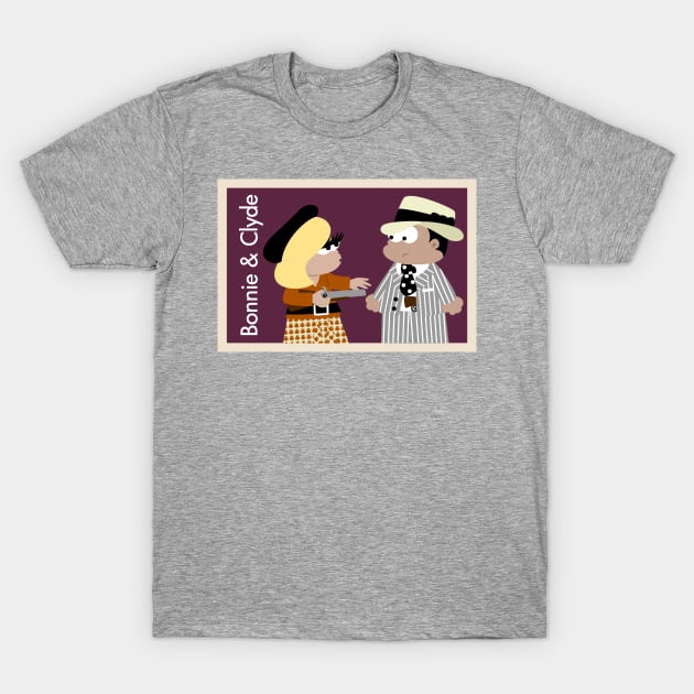 Bonnie And Clyde T-Shirt by soniapascual